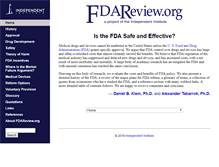 Tablet Screenshot of fdareview.org